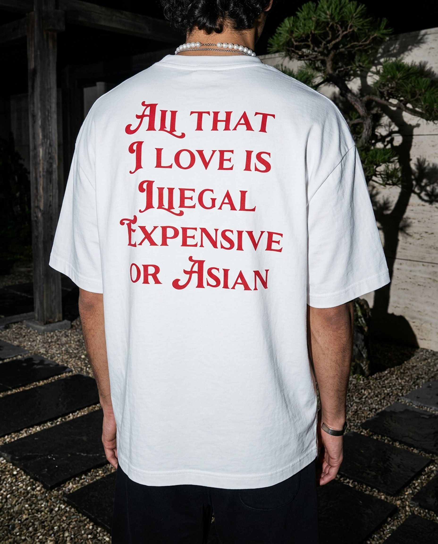 All That I Love Is Asian - Tee - white/red