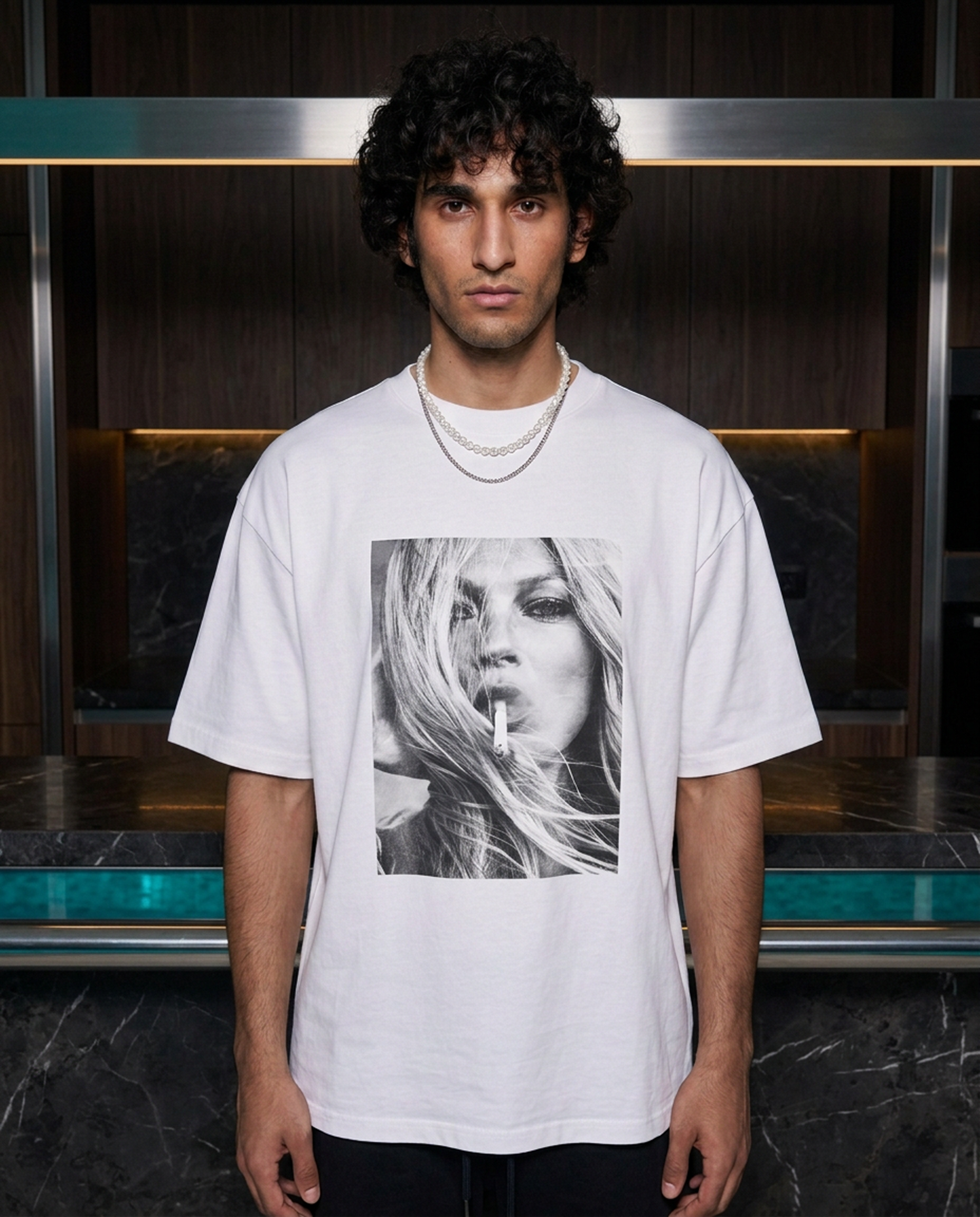 Smoking Kate - Tee - white/black