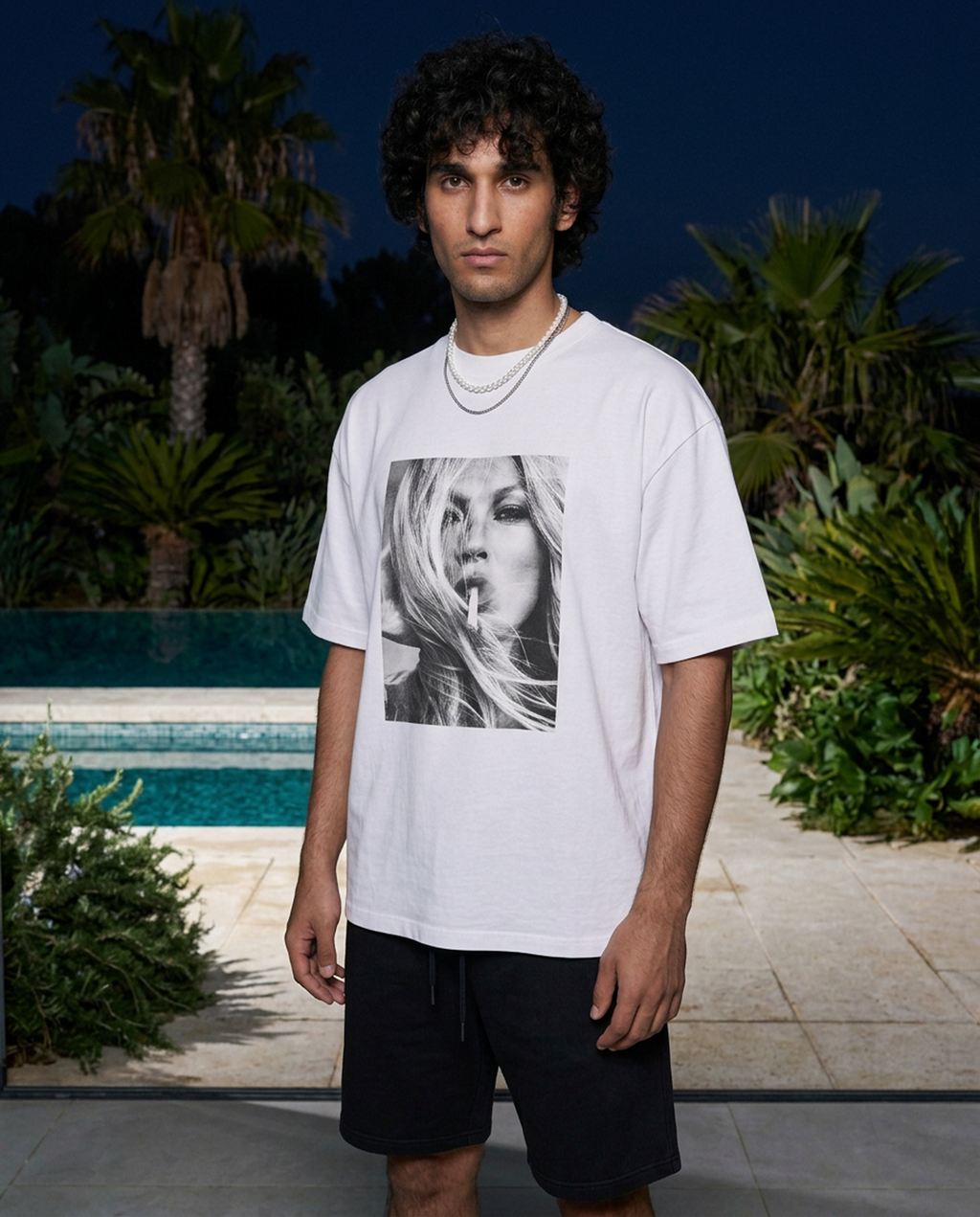 Smoking Kate - Tee - white/black